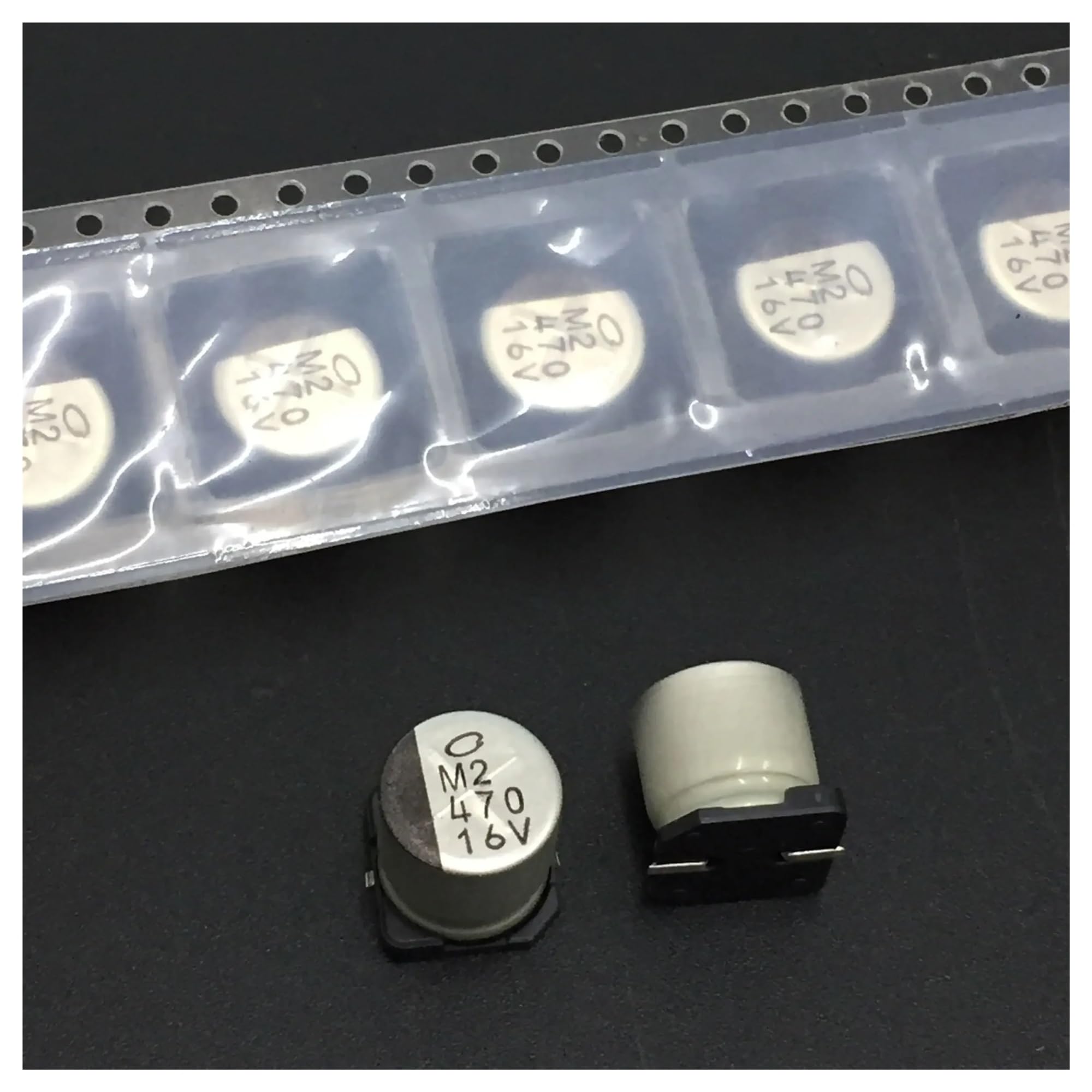 ICXLPMC 10pcs 470uF 16V 10x10mm 16V470uF Chip type SMD Aluminum Electrolytic Capacitor