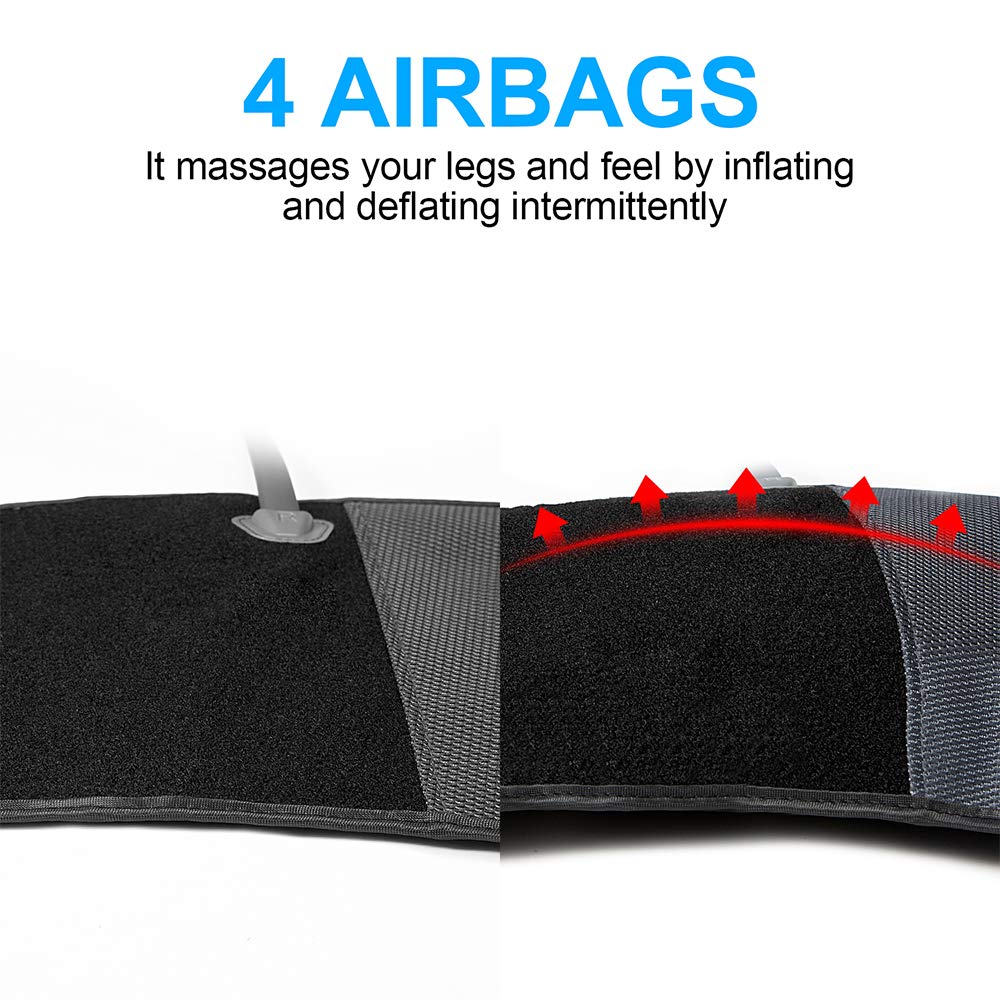 CINCOM Corded Electric Leg Massager, Leg Compression Massager for Circulation and Pain Relief Air Compression Foot Calf Thigh Massager with Handheld Controller (For Calf), Grey CINCOM Corded Electric Leg Massager, Leg Compression Massager for Circulation and Pain Relief Air Compression Foot Calf Thigh Massager with Handheld Controller (For Calf), Grey