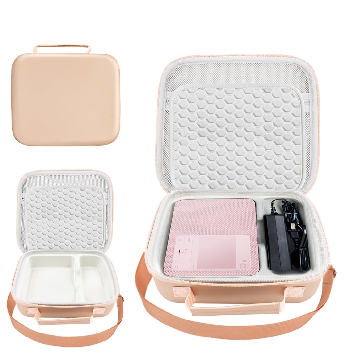 Akouta Hard Storage Case Compatible with Canon Selphy CP1300 CP1500 CP1200 Wireless Color Photo Printer，Design for Outdoor and Travel,Photo Printer