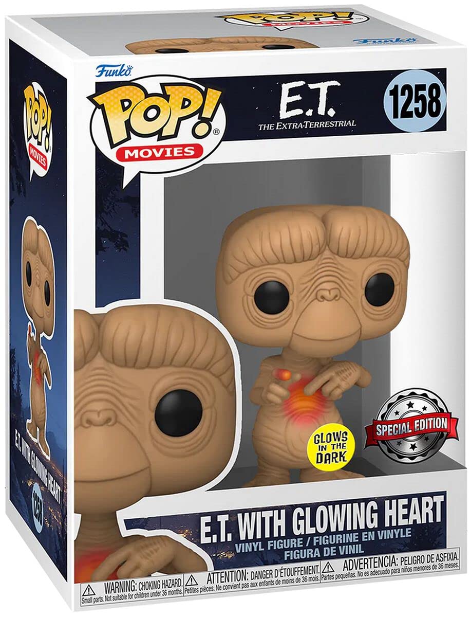 Pop! Movies: E.T. 40th - E.T. w/heart (GW)(Exc), Collectible Action Vinyl Figure - 65088