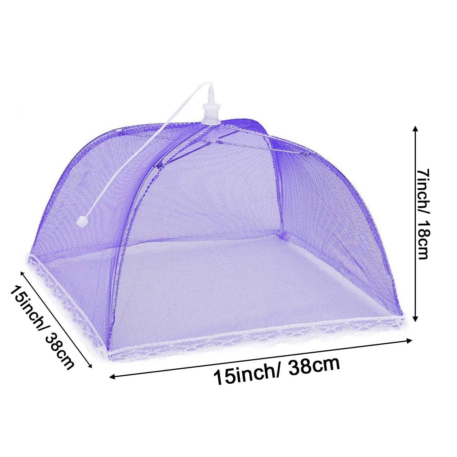 Pwsap 4 Pack Coprivivande a Rete Pieghevole AntiInsetti Copri Alimenti Copertura Tende Ombrello Pop-up Tenda Copertura Alimenti Tenere all' Aperto Cibo Copertura Fuori Mosche, Bug, Zanzare, 35 * 35cm