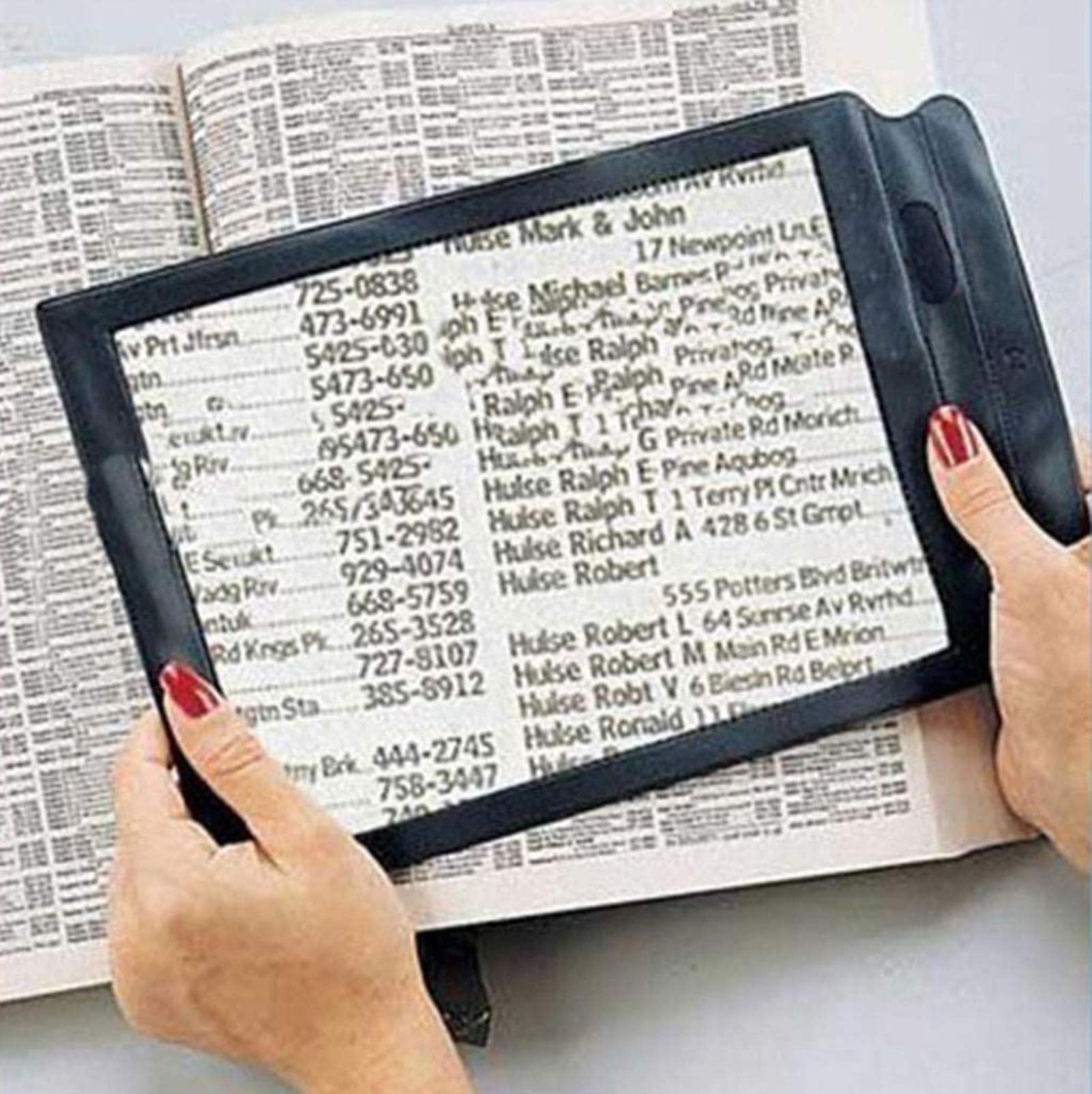 Loupe de Lecture Grand Format A4 Pleine Page 30 x 19,5 cm