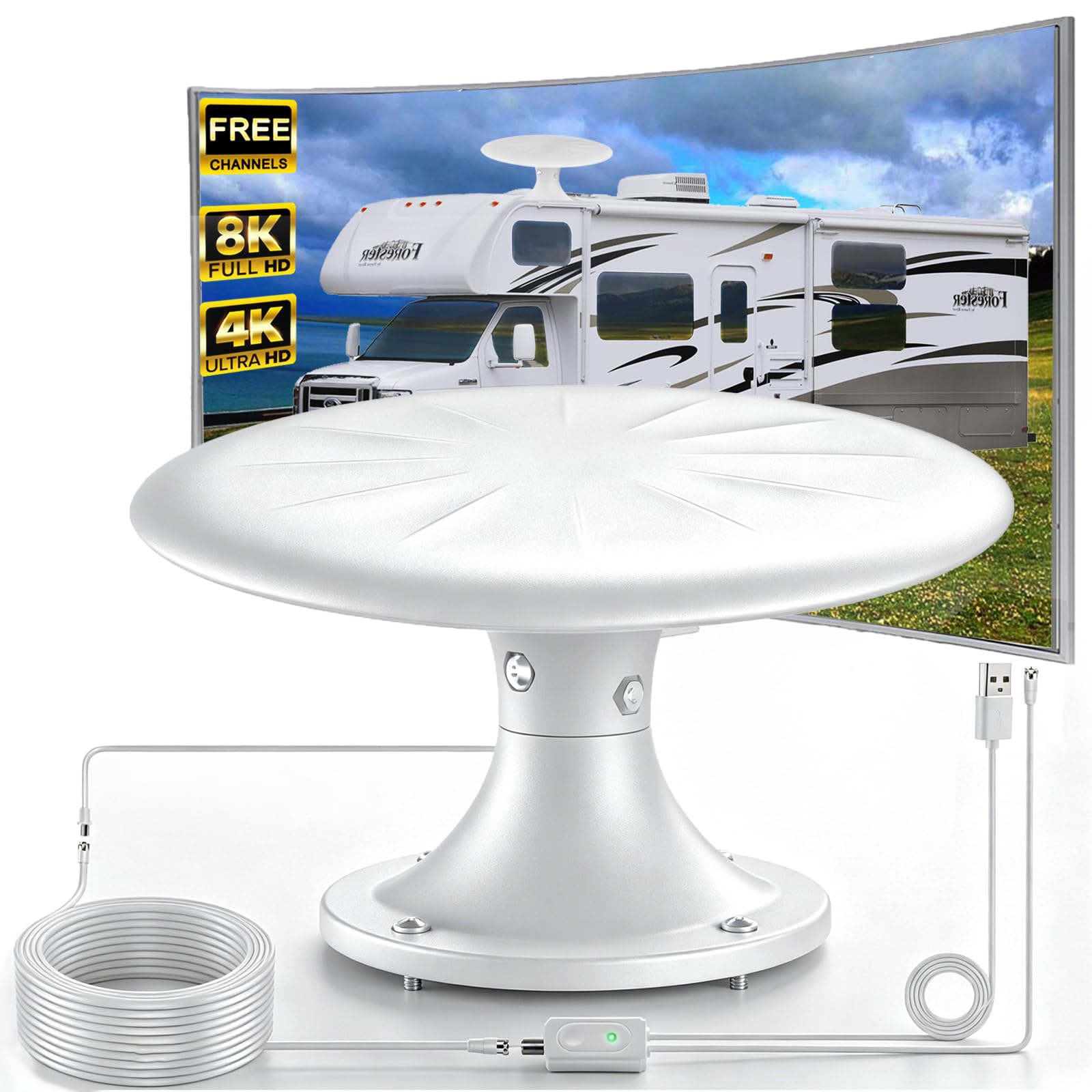 GZMJRD Portable RV Antenna for Camper