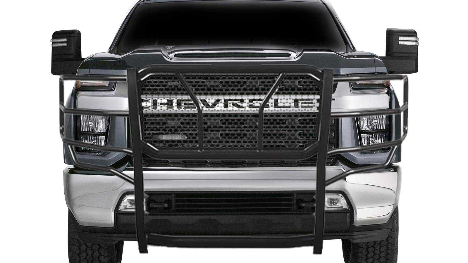 Photo 1 of ***MISSING PARTS***Black Rugged Heavy-Duty Grille Guard Compatible with 2020-2022 Chevy Silverado 2500/3500 HD