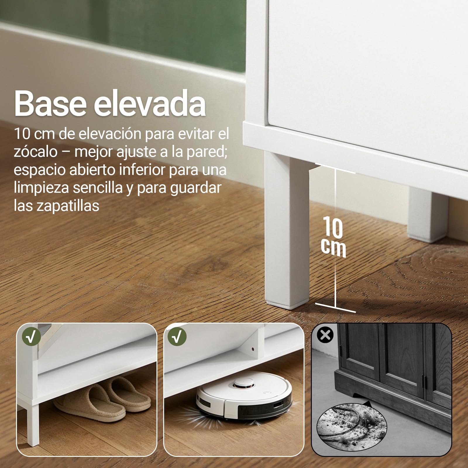 SoBuy Zapatero Estrecho con 4 Solapas – Mueble Zapatero Entrada Recibidor, Armario Zapateros Estrecho de Madera para Pasillo Estrecho y Entrada, 100x19x91 cm, Blanco FSR100-W