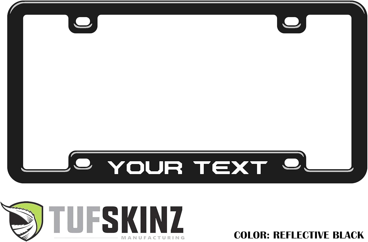 License Plate Frame w/Custom Text