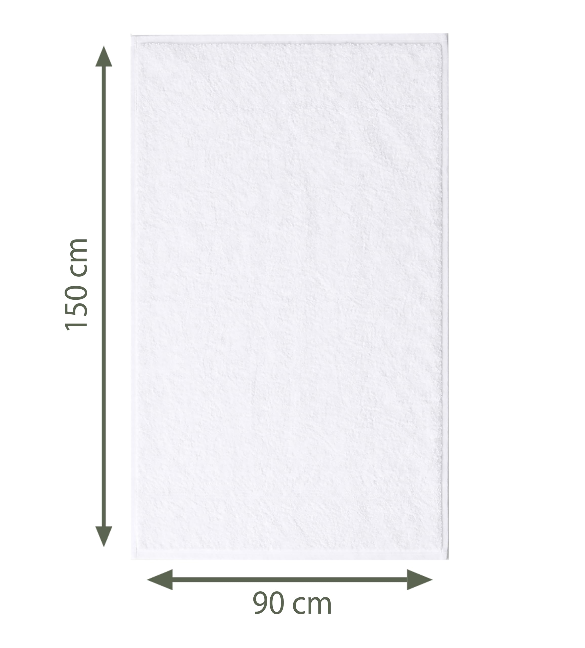 Caramont Set di 6 Asciugamani da Bagno 90x150 cm – 100% Cotone, Ultra Morbidi, Altamente Assorbenti, Asciugatura Rapida, Qualità Alberghiera – Bianco – per Bagno, Doccia, Palestra, Hotel e Spa