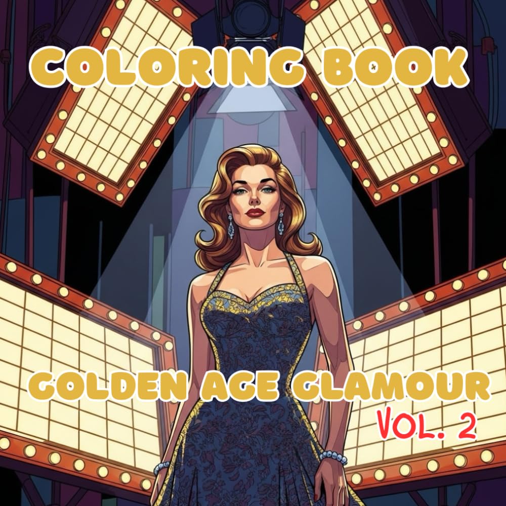 Golden Age Glamour Vol. 2: Vintage 1950s Movie Stars, Jazz Singers, and Timeless Elegance to Color (Vintage Muses Collection : Timeless Eras, Classic Style, and Retro Elegance to Color)