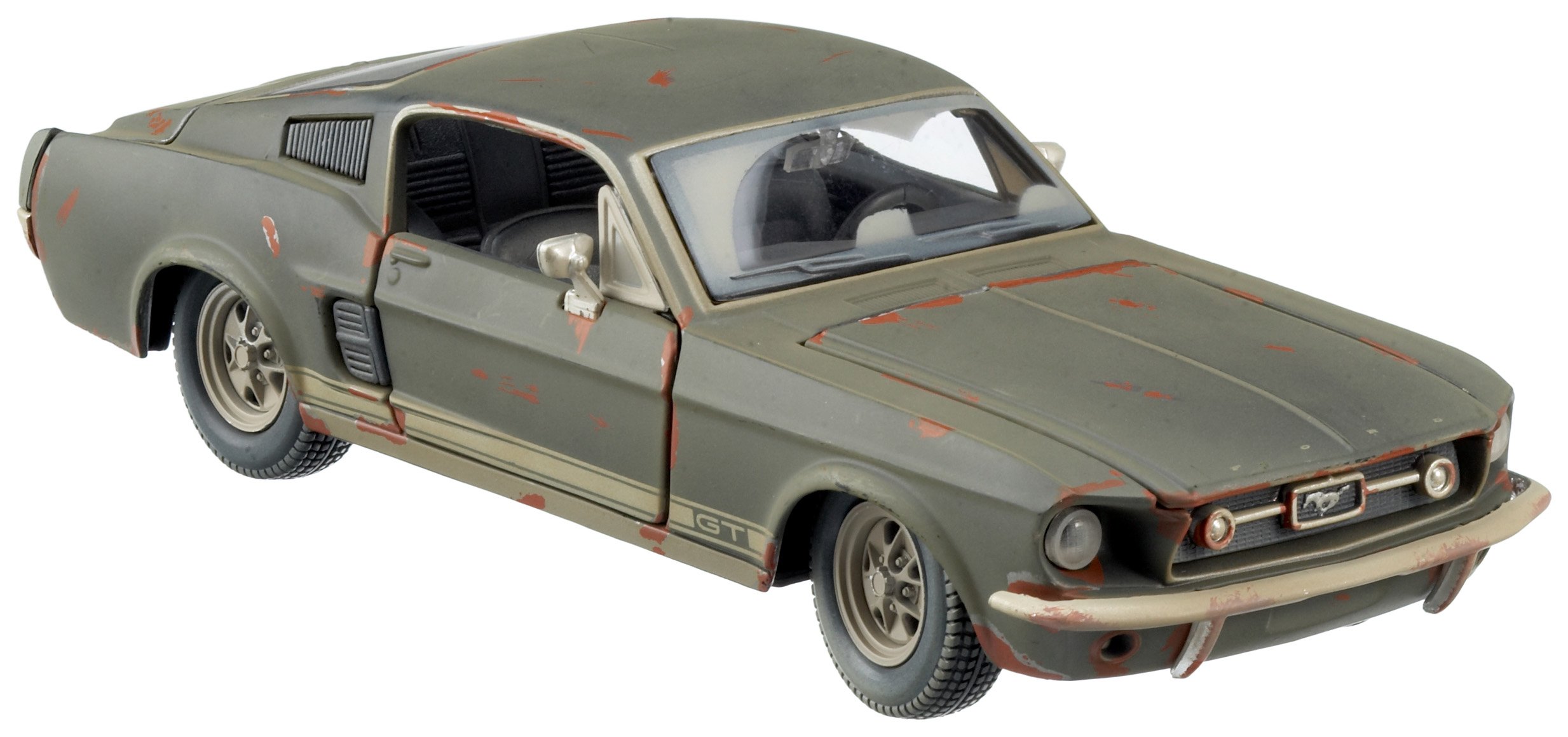 Maisto 532142 Model Car Old Friends Ford Mustang GT 1:24, Matte Black, Small