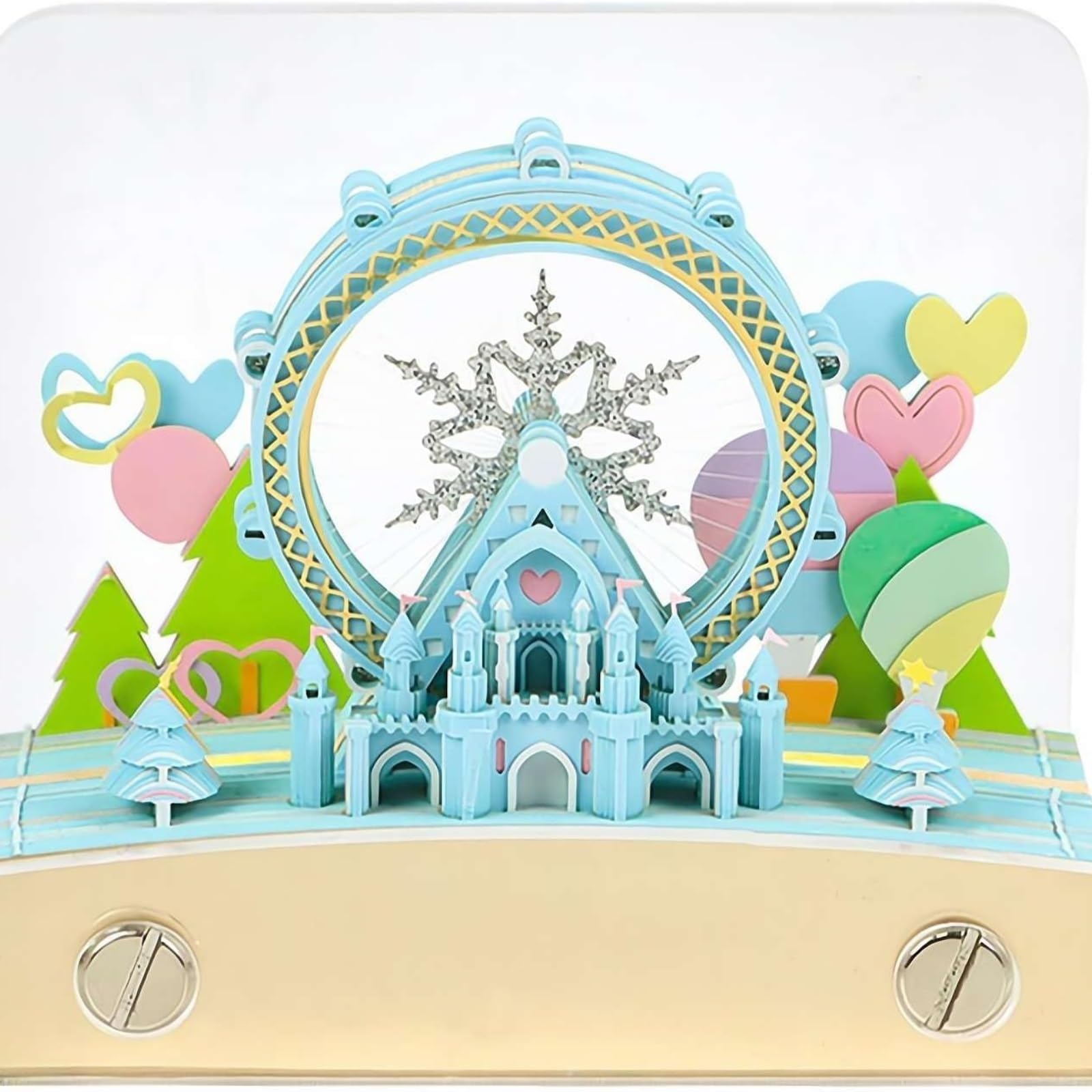Calendrier 3D Grande Roue 2026 Avec LED - Bloc-notes Papier Découpé, Décoratif Et Fonctionnel Pour Bureau, Cadeau Noël - 5