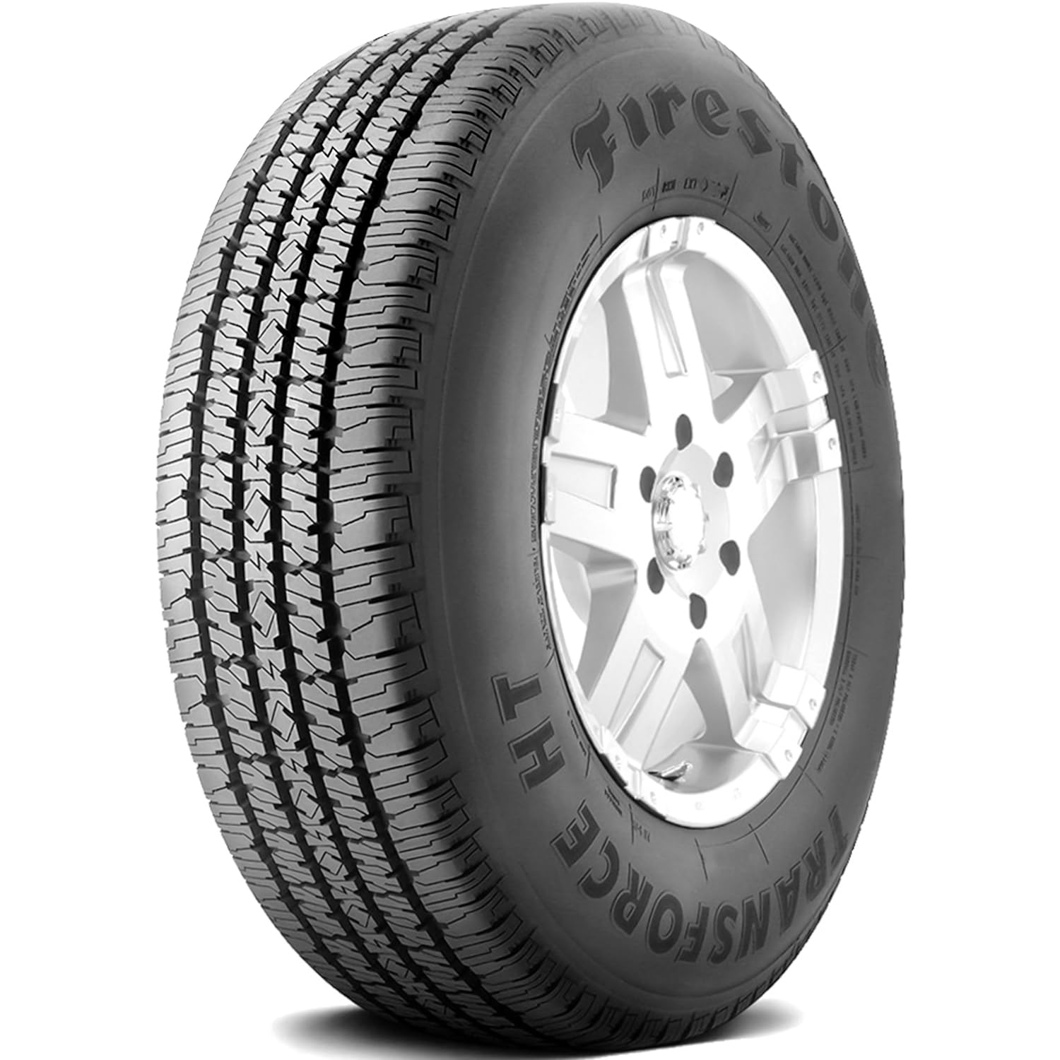 Firestone Transforce HT Highway Terrain Commercial Light Truck Tire 9.50R16.5LT 121 R E