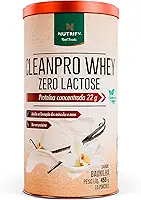 CleanPro Whey Zero Lactose - Proteína Concentrada - Sabor Baunilha - 450g - Nutrify