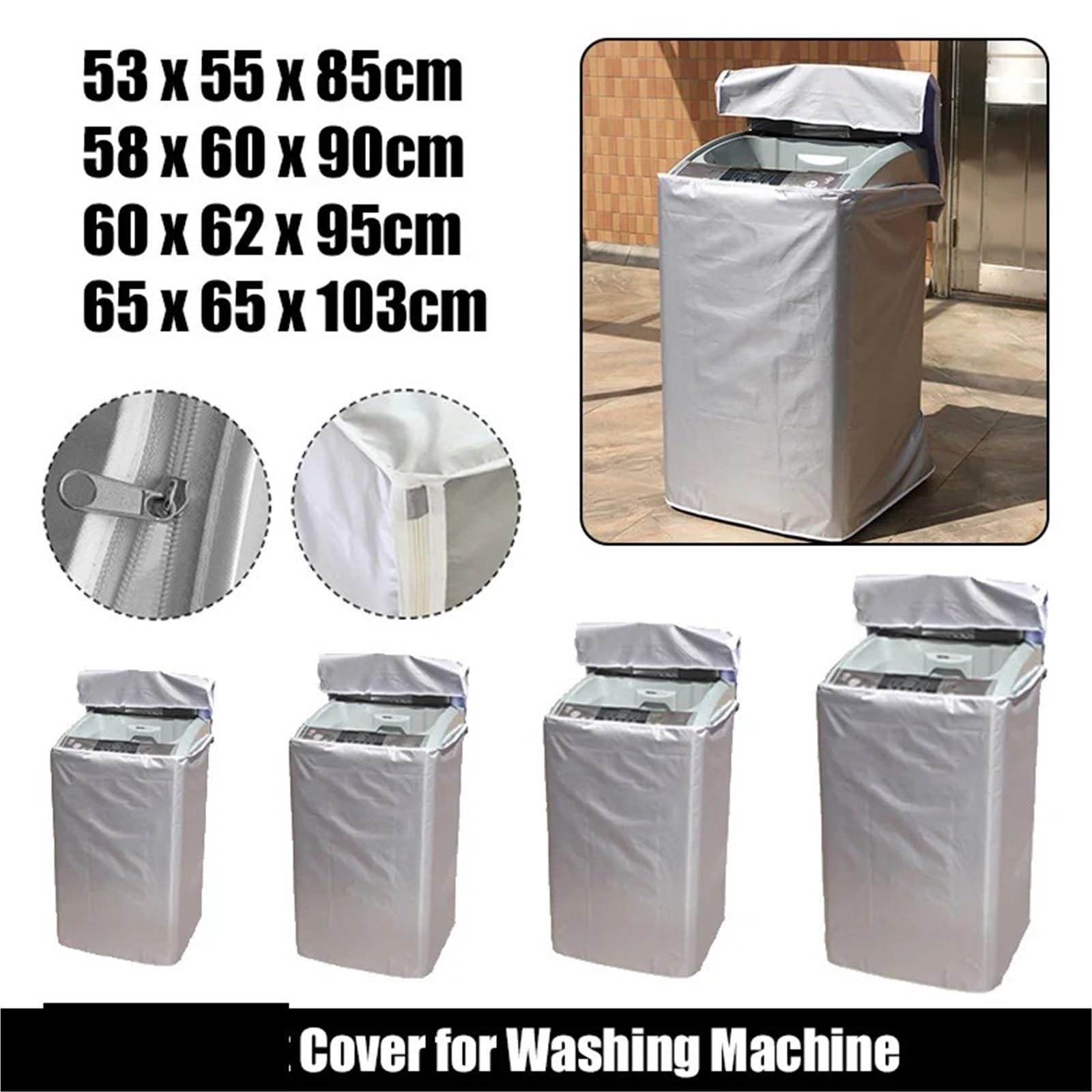 Coperchio Per Lavatrice 2 pezzi di copertura impermeabile for lavatrice, protezione solare, protezione solare, copertura for asciugatrice, copertura protettiva for la casa, bagno Per Lavatrici Domesti