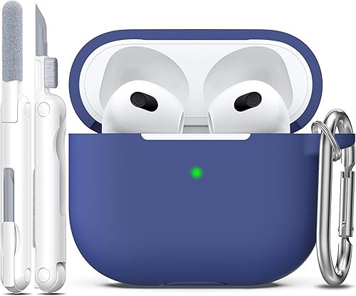 Miniatura 20 de Funda para AirPods con llavero, protección completa, de silicona, accesorios para AirPods, funda para hombres, mujeres y adolescentes, con estuche