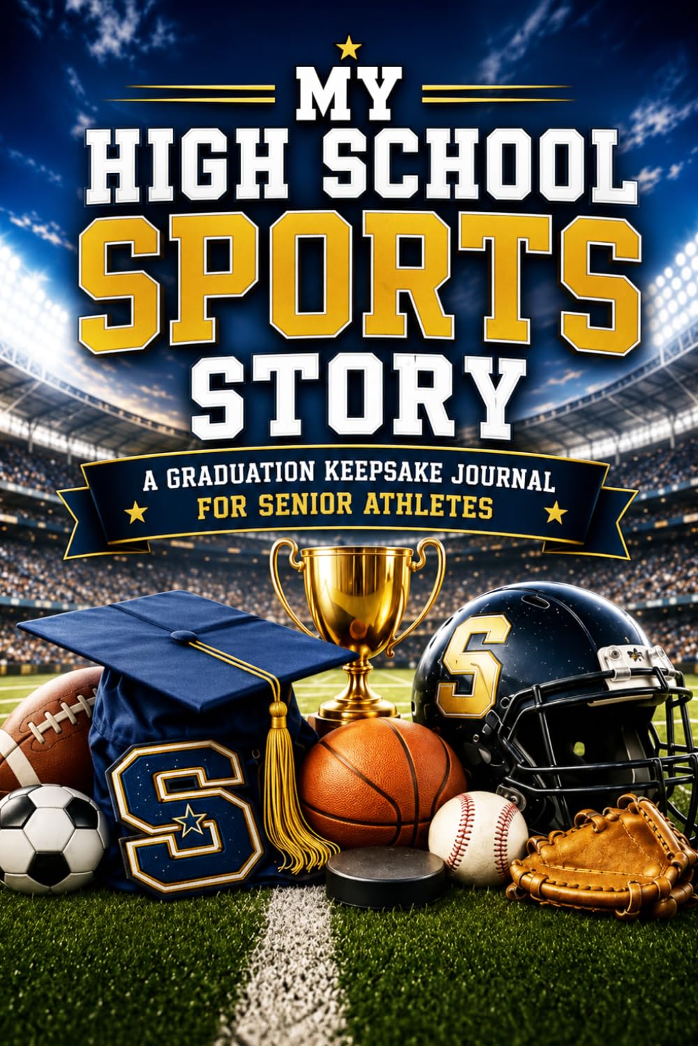 My High School Sports Story: A Graduation Gift Memory Journal for Senior Athletes: Capture Their Sports Memories, Favorite Games, Stats, & Team Experiences [Keepsake Gift For Him or Her]