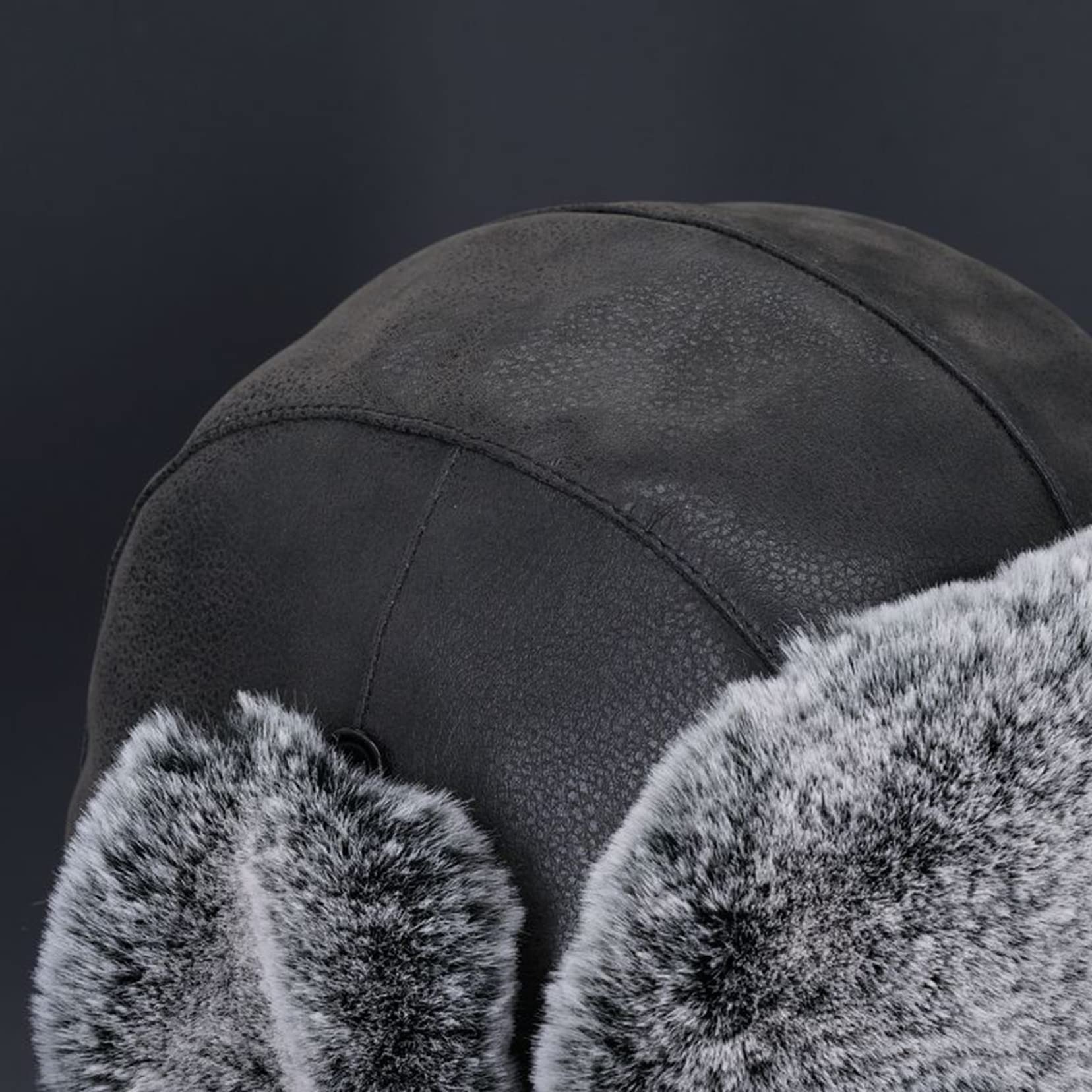 Czapka męska ? Czapki wiatroszczelne termiczne narciarskie rowerowe zimne czapki czarne-60cm,czarne-7 3/8,Black-7 3/8