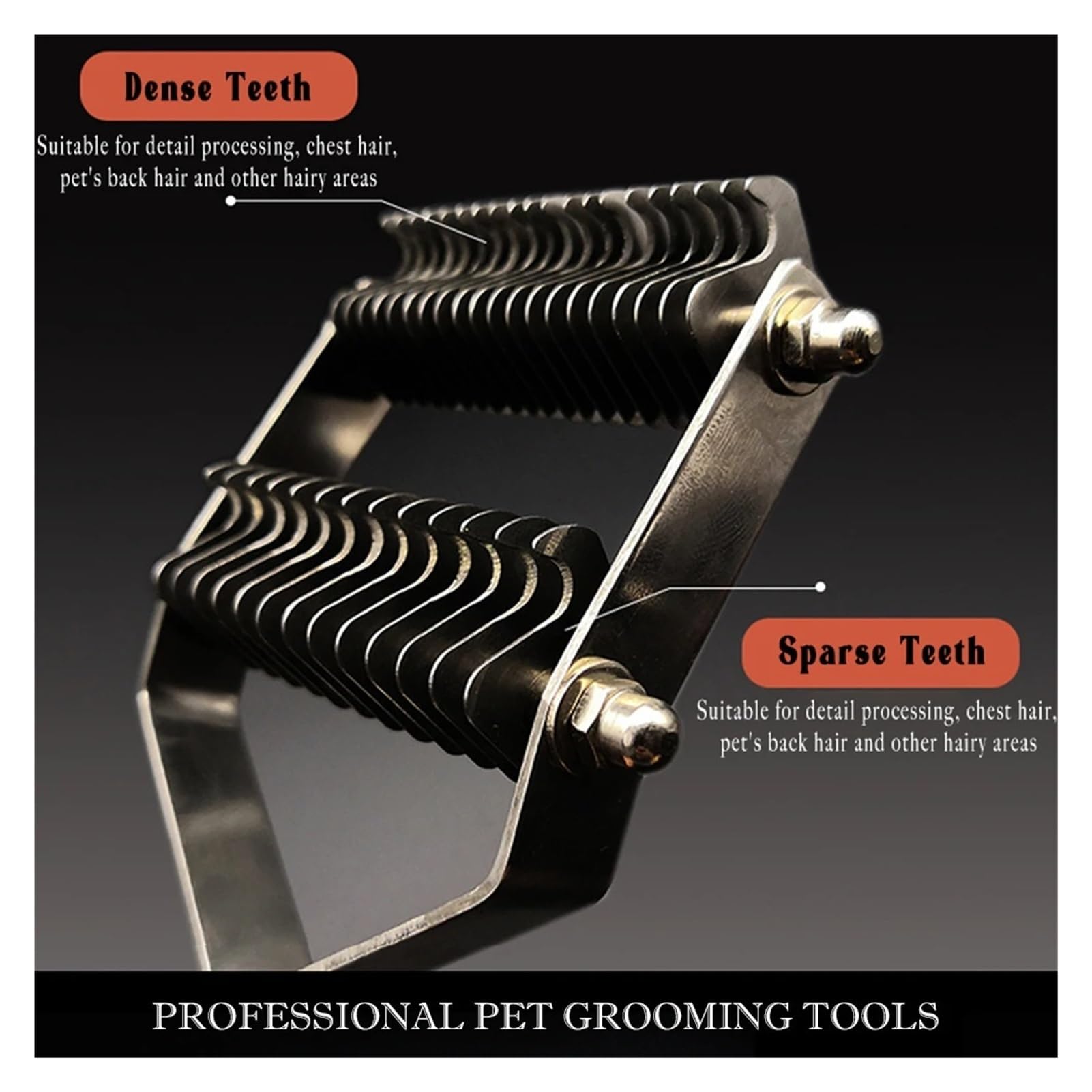 Pet Removal Underlint Rake Hundekämme for Entfernen überschüssiger Haare(YM Comb)
