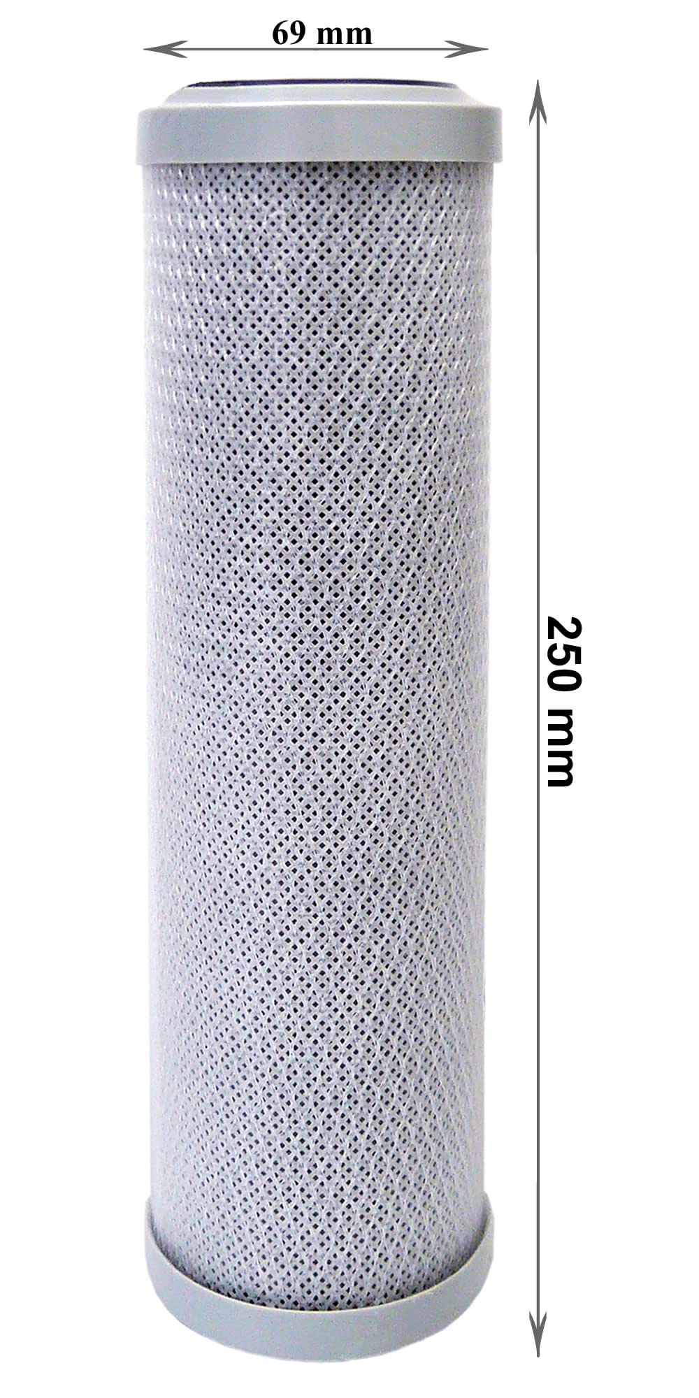 smardy blue Premium CTO-10" 1μm Cartucho de Carbón Activado en Bloque 10 pulgadas, 1 micrón para Osmosis Inversa, Filtro de Agua