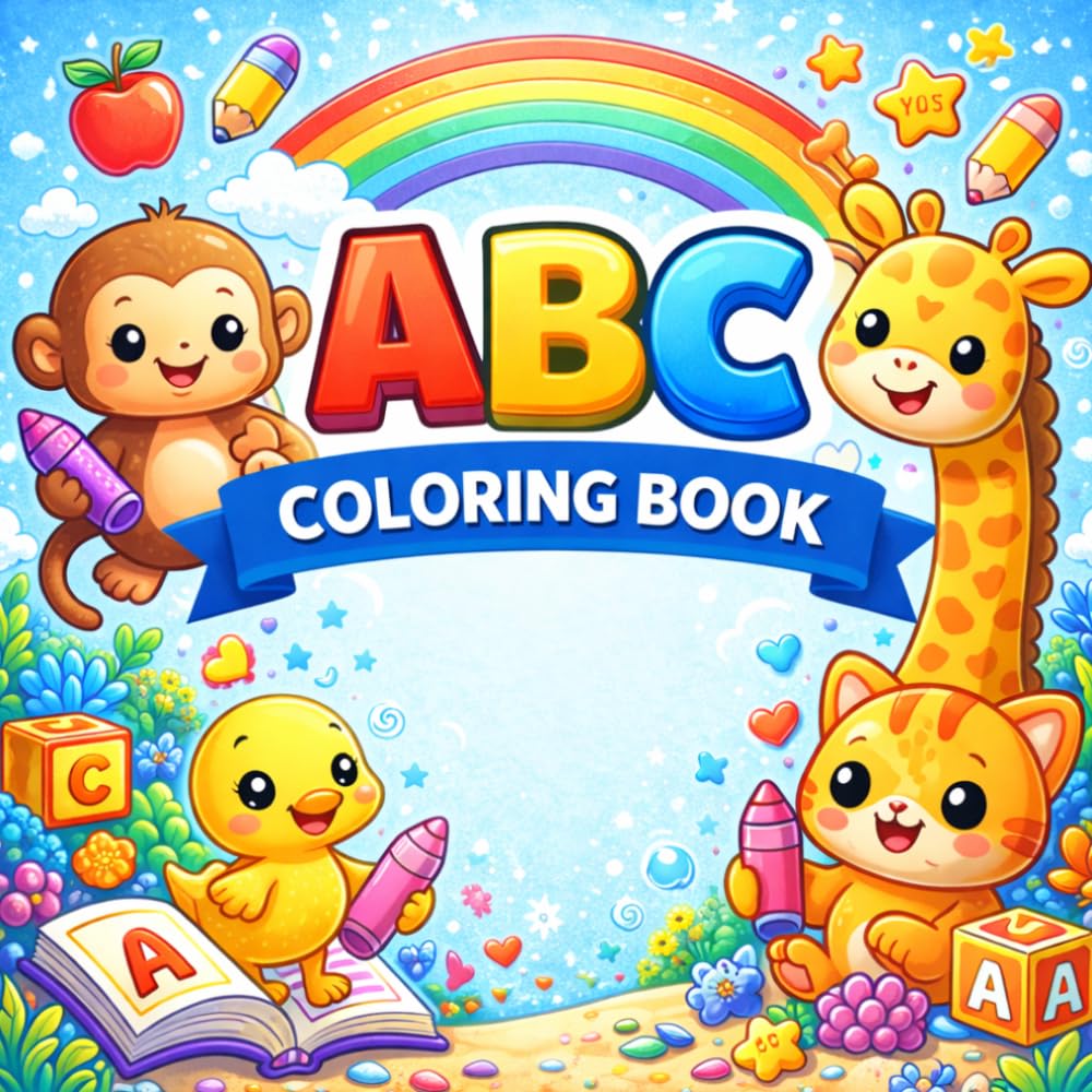 ABC Coloring Book: A Fun and Easy Alphabet Coloring Adventure for Kids Ages 3–6