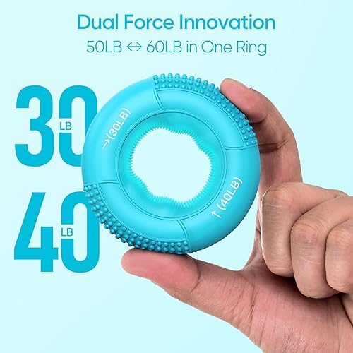 Miniatura 14 de FitBeast Grip Strength Trainer, Finger Exerciser, Stress Balls for Adults 6-Piece Set, Hand Therapy for Strength, Recovery & Stress Relief, Forearm