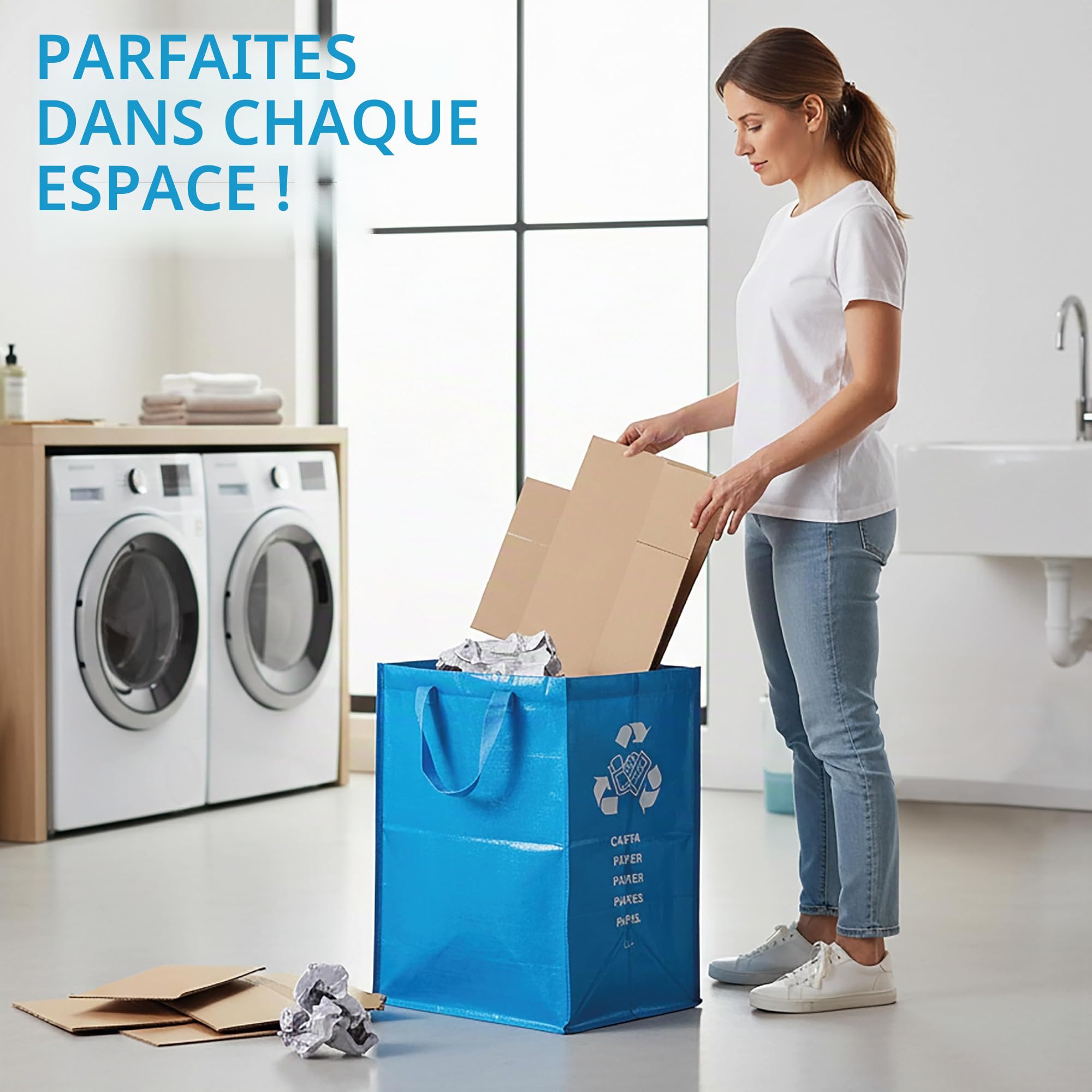 Perfetto Conteneur Recycle Papier 30x38xh55 1 pièce