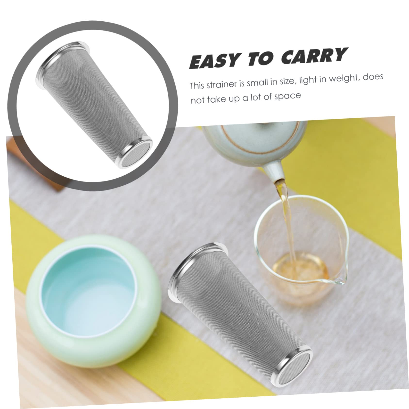 Alipis 3pièces Filtre à Thé Acier Infuseur Pour Café Et Boissons Pratique Pour Infusion Bocaux Design Réutilisable Et Facile à Nettoyer