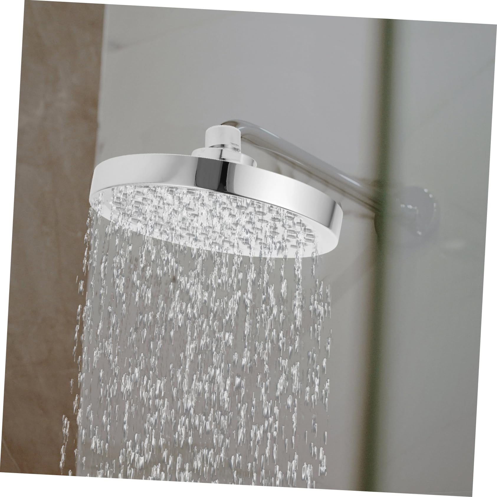 TOPBATHY Filtro de Ducha Sistema Anti Deformación para Agua Dura 15 Niveles de Filtración, Cabezal Rotativo de 6 Pulgadas en Abs y Algodón para Baño