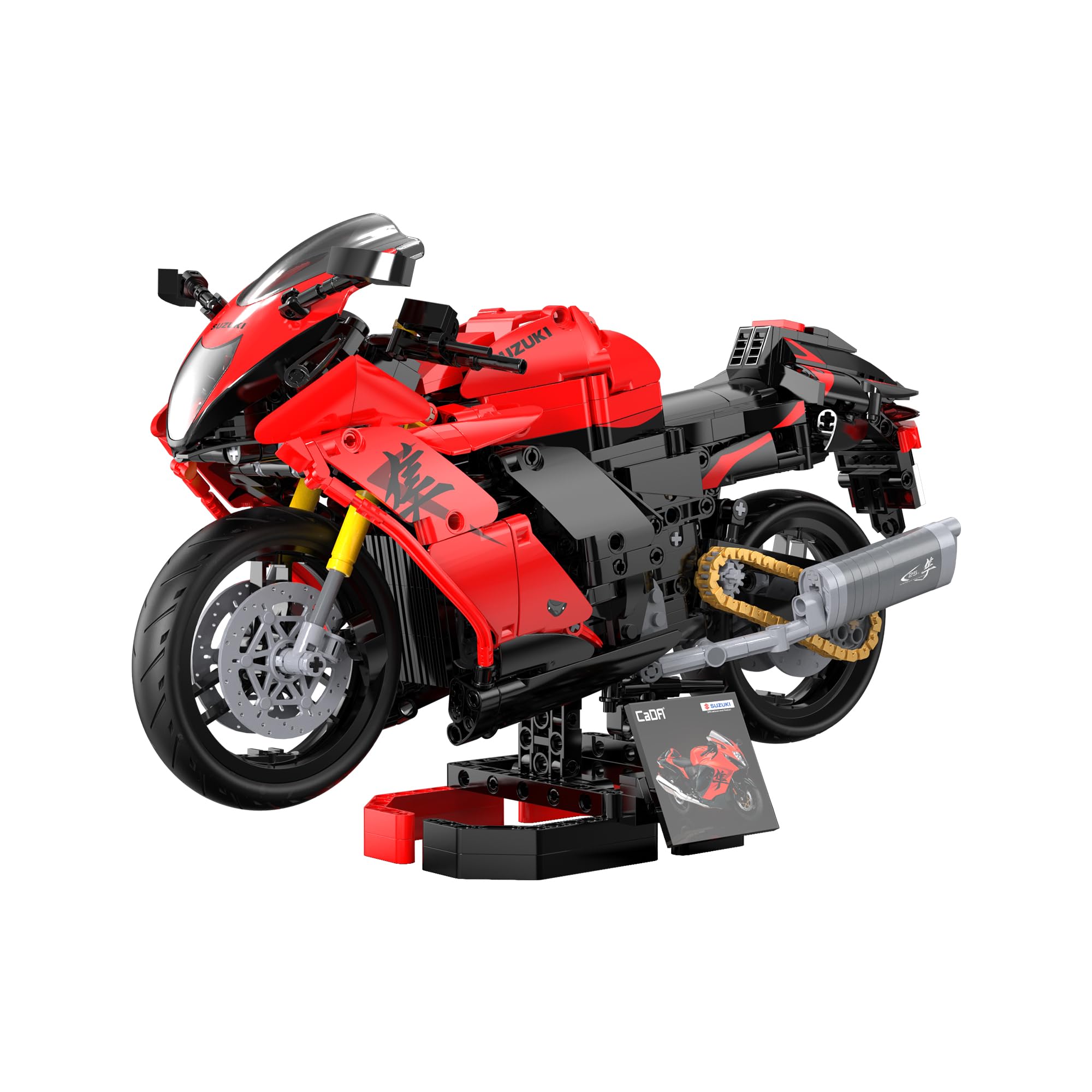 CADA - Suzuki Hayabusa - 1043 Pièces - Moto à l'échelle 1:6 - (DeQuBe 927DE64051)