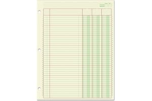 Adams Columnar 3-Column Accounting Ledger Pad