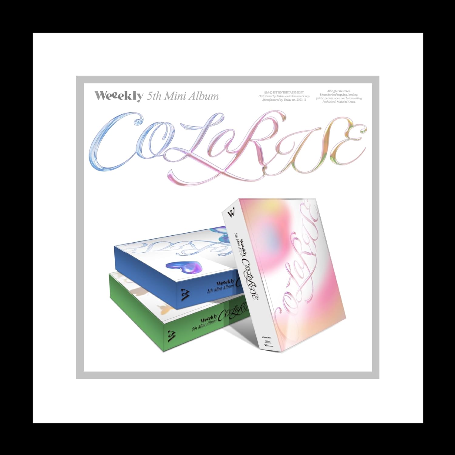 Weeekly ColoRise 5th Mini Album Contents+Photocard+Tracking Sealed (Standard Set(Iris+Palette+Growth))