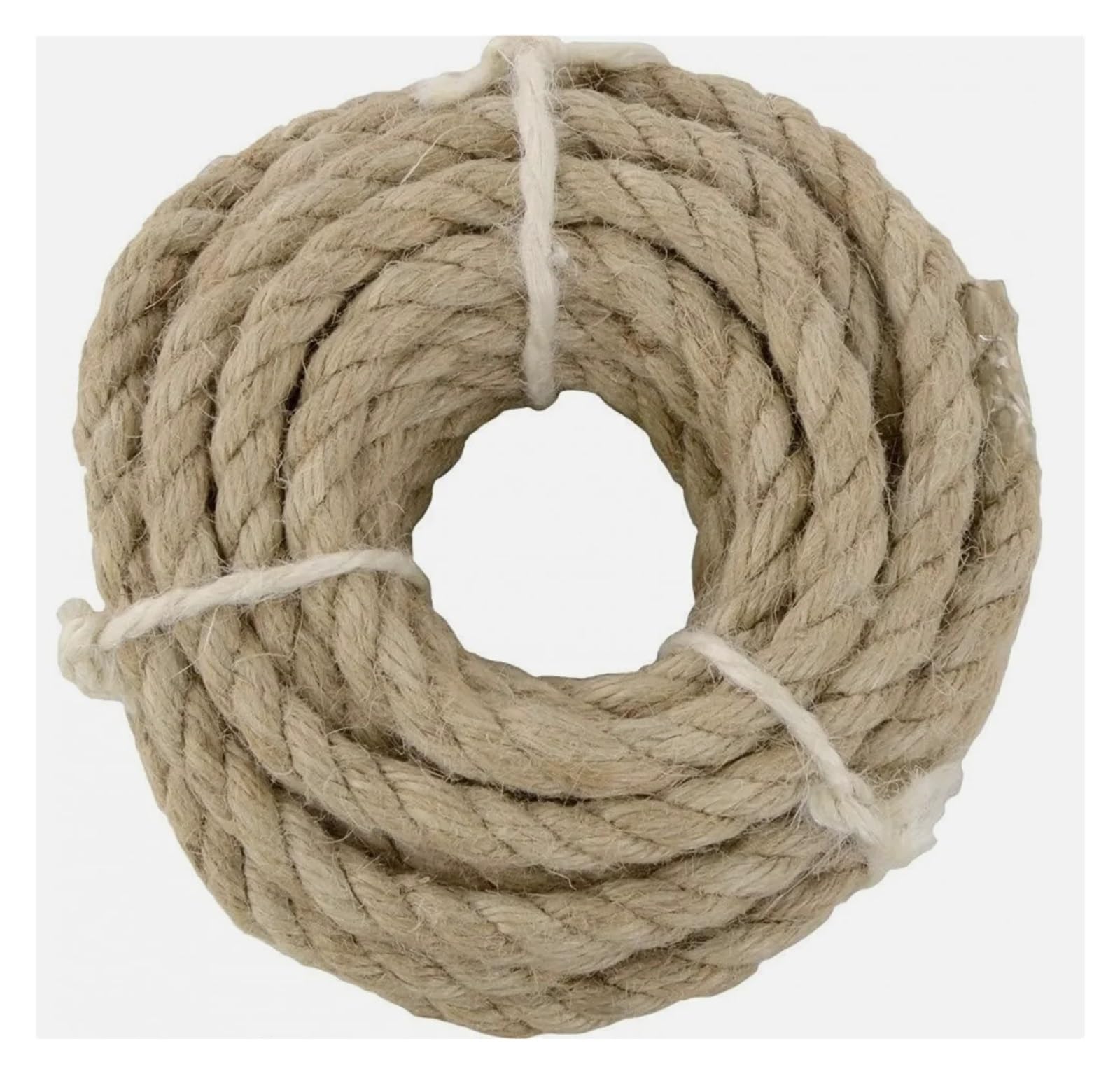 Cuerda de yute de 12mm gruesa y resistente de 30M ideal para trabajos de jardinería