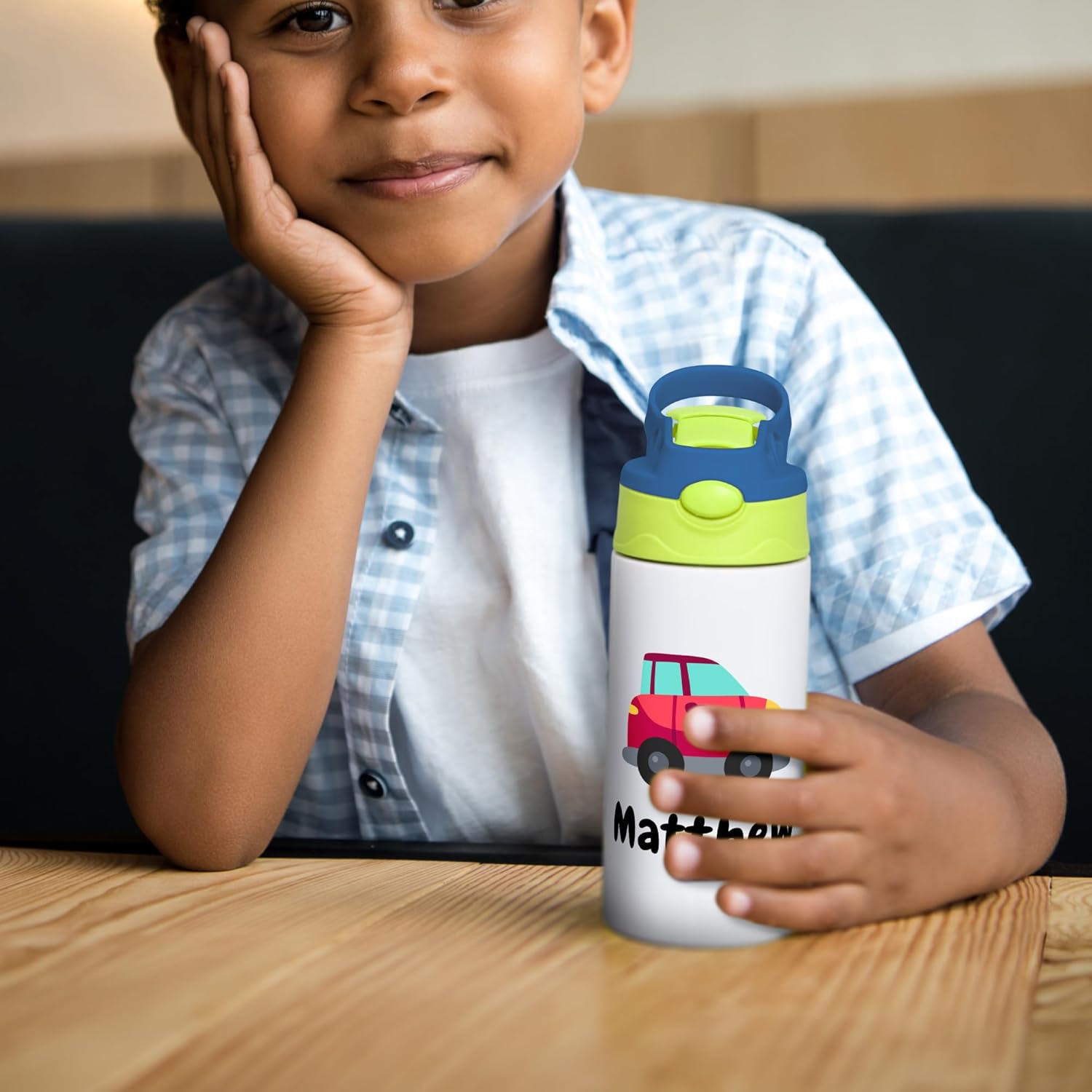 Custom Kids Tumbler 12oz & 20oz – Personalized Insulated Sports Water Bottle for School, Double Wall Vacuum Stainless Steel Cup, Custom Name Children Leak-Proof Tumbler - Image 9