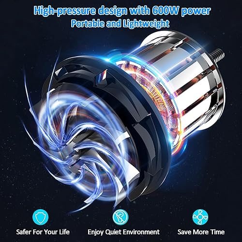 Miniatura 5 de Bomba de aire eléctrica para colchonetas inflables de gimnasia, cama de aire, piscina, juguete, balsa, barco, bomba de aire eléctrica rápida, color