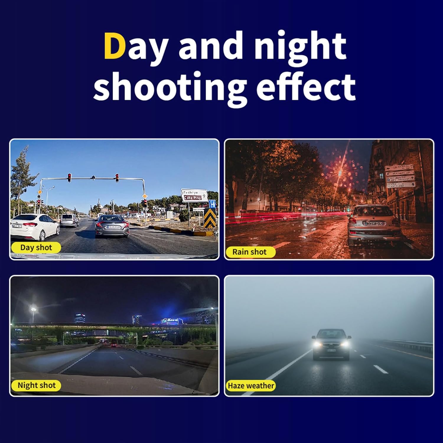 Image demonstrating the motion detection feature, with a figure in a parking garage triggering recording.