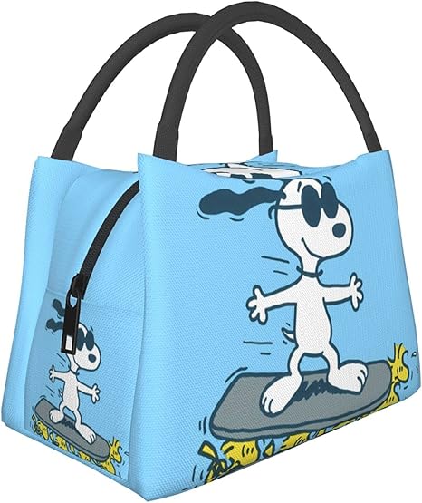 Amazon Maxpowerful ピーナッツ スヌーピー Snoopy ランチバッグ ランチ巾着 ランチベルト 保冷 保温 前ポケット付き ハイクオリティエコ断熱材大容量 弁当バッグ トートバッグ お弁当 ランチバッグ ランチ巾着 ランチベルト オンライン通販