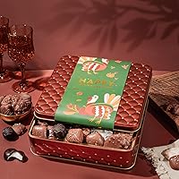 Vista 36 de Cesta de regalo de chocolate para el día del padre, bandeja de arreglo de regalos de comida, caja de aperitivos gourmet, idea de entrega primera