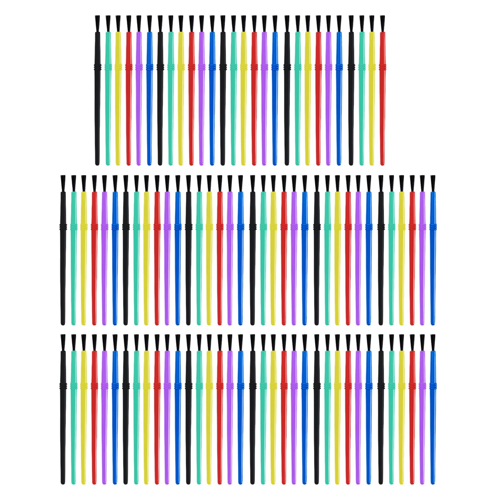 100Pieces Painting Brushes for Kids Art Watercolor Pen with Vibranted Colors and Easy to Grip Colorful Painting Tools