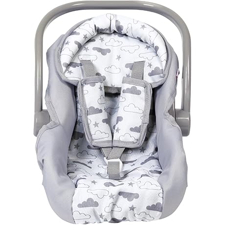 Look Real! Baby Doll Carseat with Carrying Handle & Removable Seat Cover,...