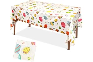 Happy Easter Plastic Table Clothes Decorations.