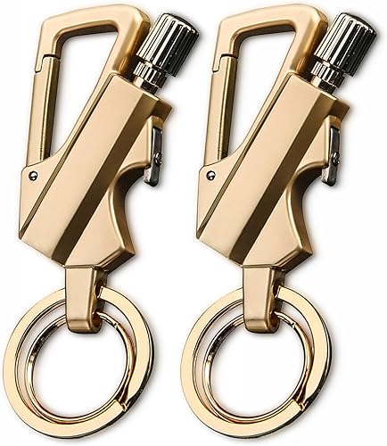 Miniatura 8 de Encendedor infinito permanente con llavero multiherramienta abrebotellas (2 unidades, negro) 2 piezas-negro,2 pzas,2 piezas-dorado,2