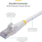 StarTech.com 3ft White CAT8 Ethernet Cable, Snagless RJ45, 25G/40G, 2000MHz, 100W PoE++, S/FTP, 26AWG Pure Bare Copper, LSZH | 2000MHz bandwidth, 25G/40G speeds, 26AWG copper, LSZH, Gold-plated RJ45, Patch Cable, Ethernet Cord, Pure Bare
