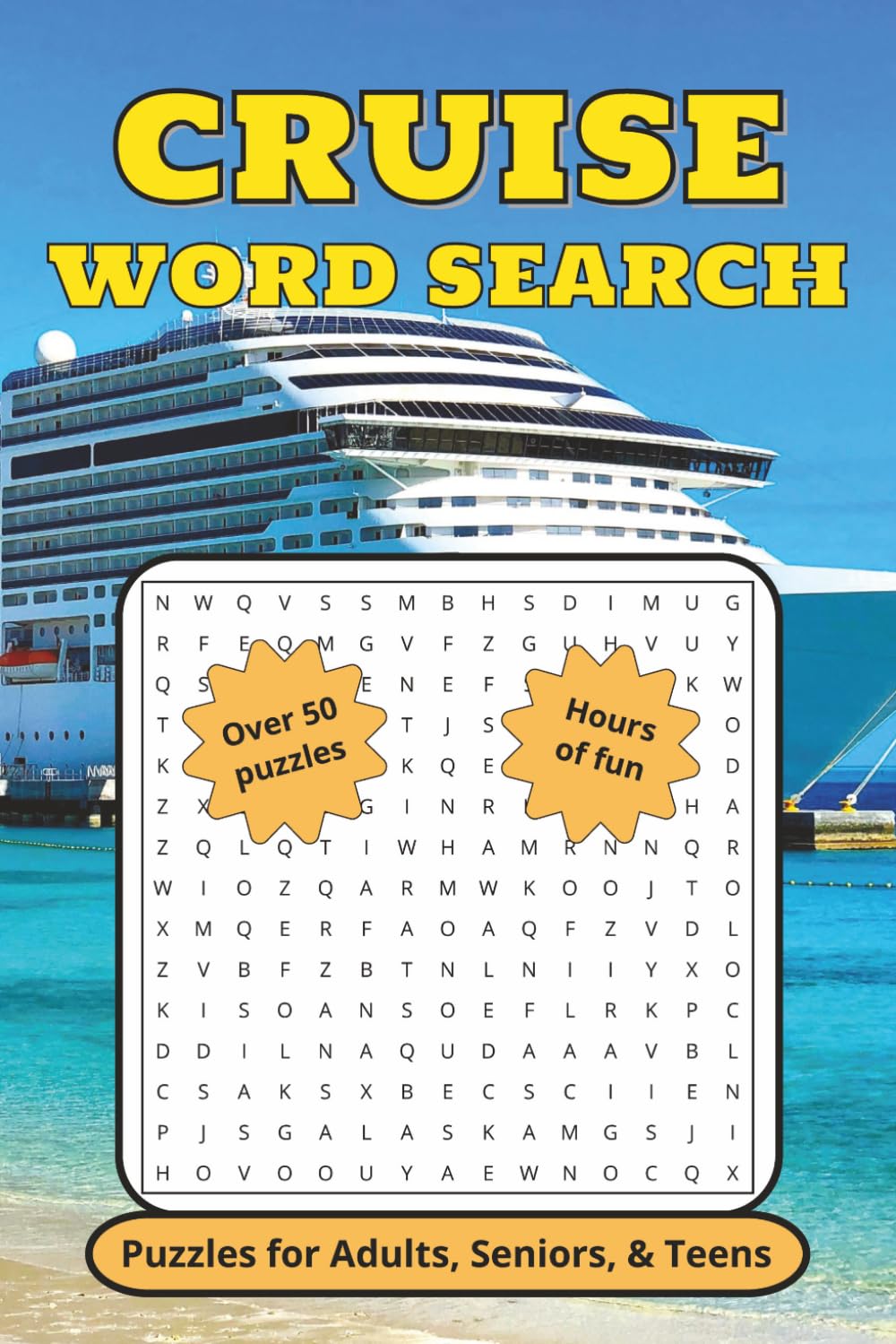 Cruise Word Search Puzzle Book: Word searches with easy to read print about cruises, destinations, activities and more │ 6x9 inches, 110 pages │ 50+ ... and free times (JC Northern Publishing)