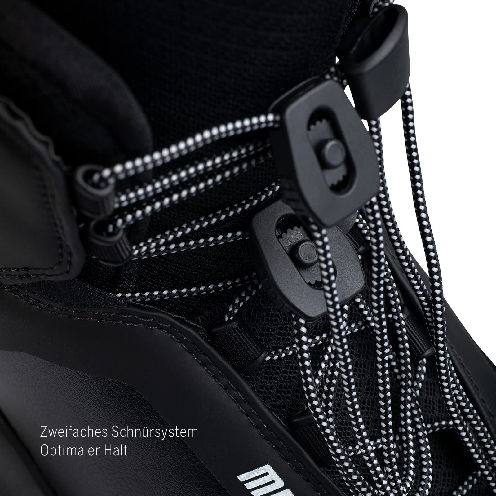 MESLE Wakeboard-Bindung Maxx, 41.5-47.5 EU, Closed-Toe Boots für Fortgeschrittene & Profis, für Boot und Seilbahn, schwarz