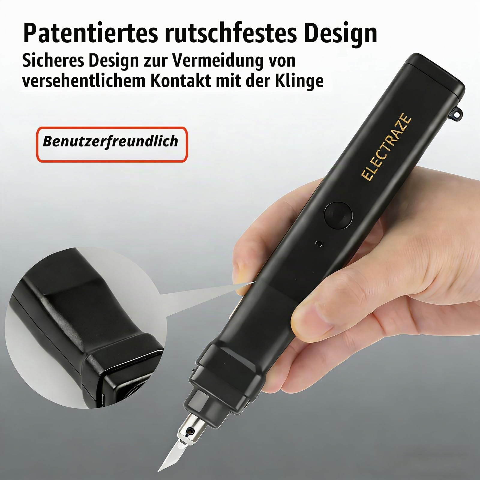 Ultraschallschneider, ein ultraleichtes Mehrzweck-Kunststoffschneidewerkzeug, komplett mit 50 austauschbaren Klingen (Batterien nicht im Lieferumfang enthalten)