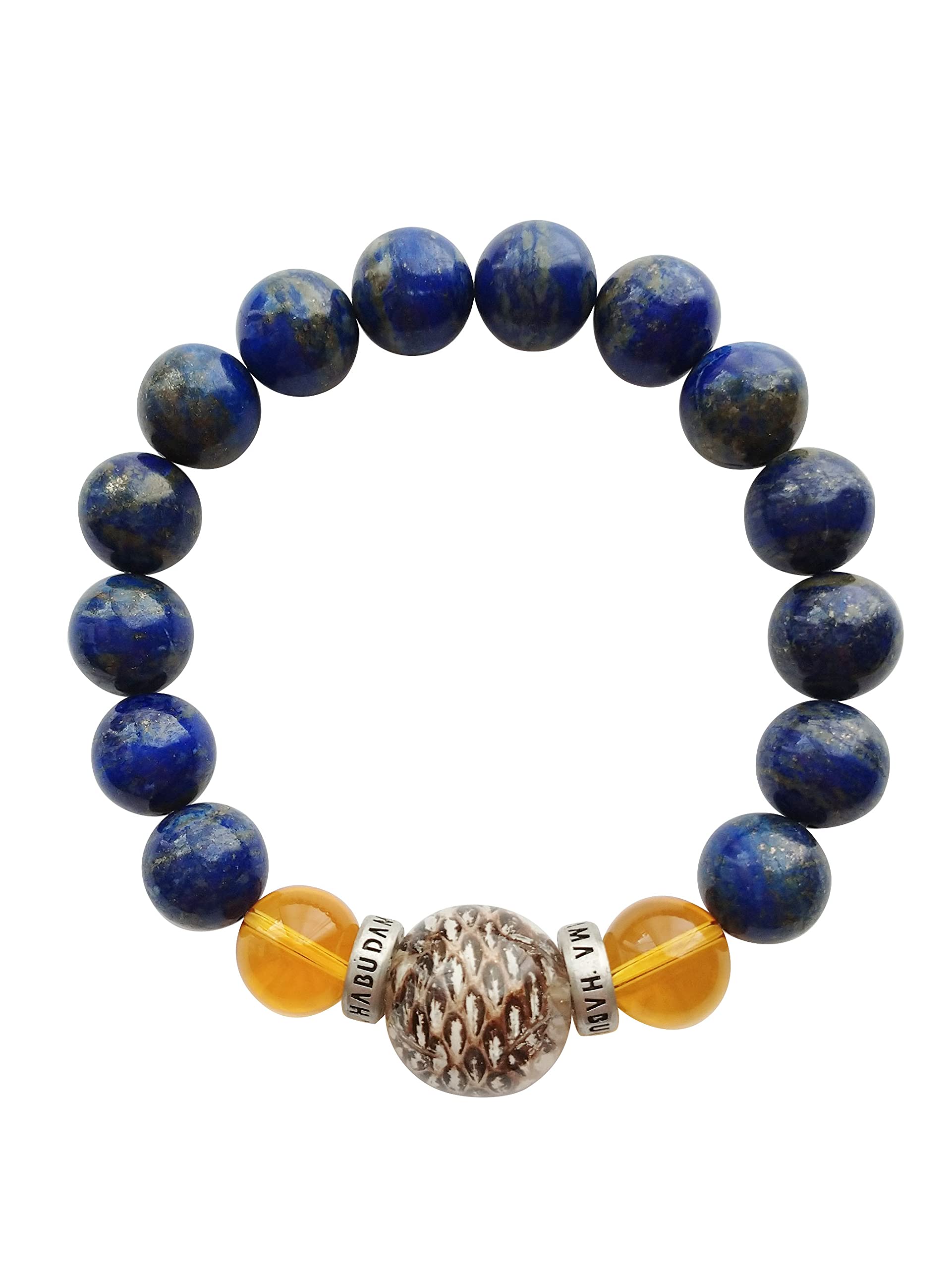 Amazon.co.jp: [HABU DAMA] ハブ玉ブレスレット ラピスラズリ