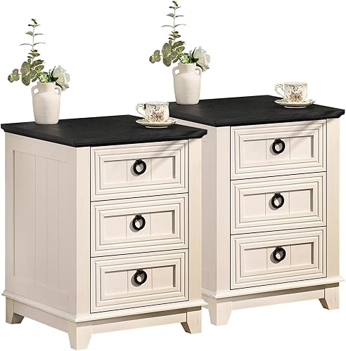 Miniatura 45 de Cómoda rústica de 5 cajones para dormitorio, cómoda pequeña de 33.2 pulgadas de alto y cómoda, cómoda de madera rústica con mango de metal, Conjunto