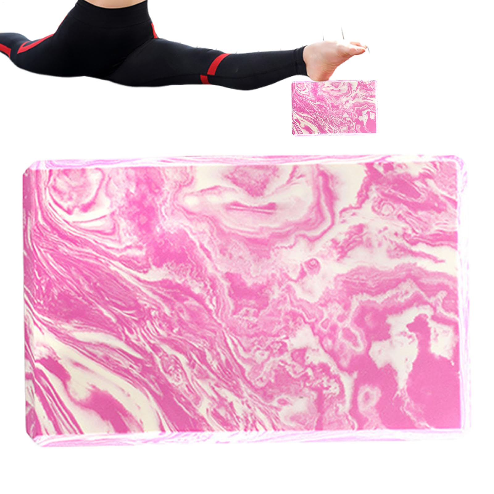 Blocchi da yoga – Blocchi leggeri in schiuma EVA | Mattoni da yoga ad alta densità | Strumento per blocco fitness | 23 x 15 x 7,5 cm, comodi al tatto, accessori antiscivolo per stabilità e equilibrio