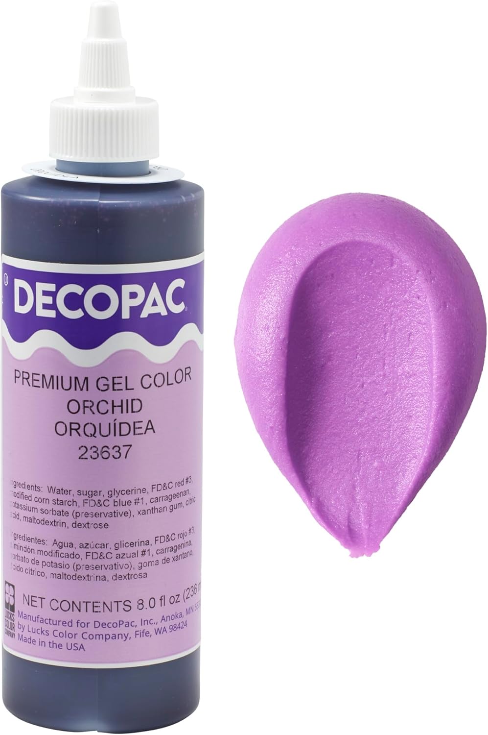 Amazon.com: DecoPac Premium Gel Food Coloring | Orchid Purple Food