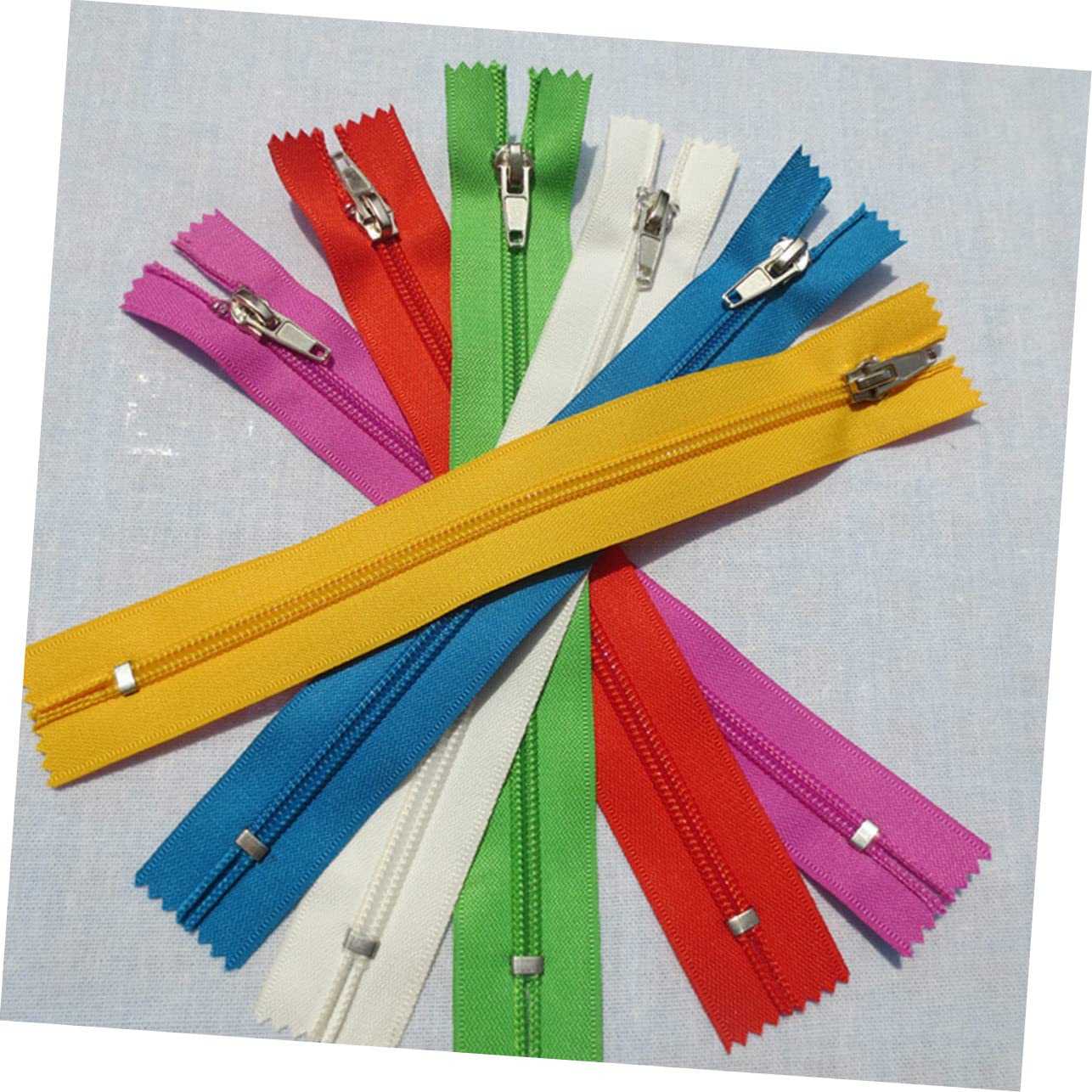 Cerniera Fai da Te Colorata in Nylon, 100 Pezzi, 2, 6x22, 5 Cm