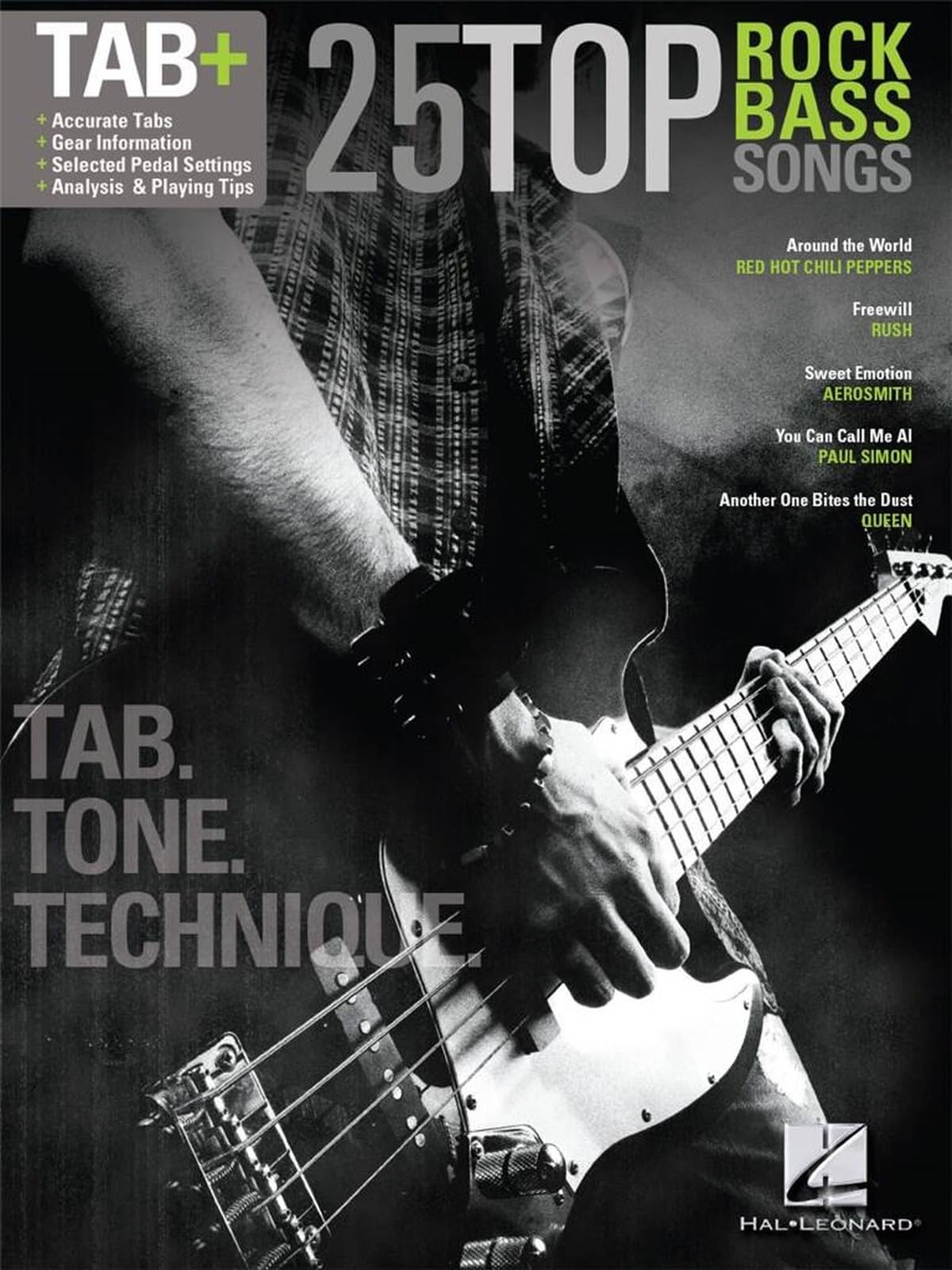 25 Top Rock Bass Songs.: Tab. Tone. Technique.